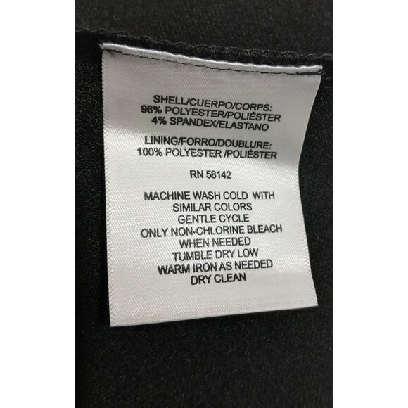 Maggy london womens size 12 tuxedo blazer sheath dress black classic timeless - Picture 9 of 9